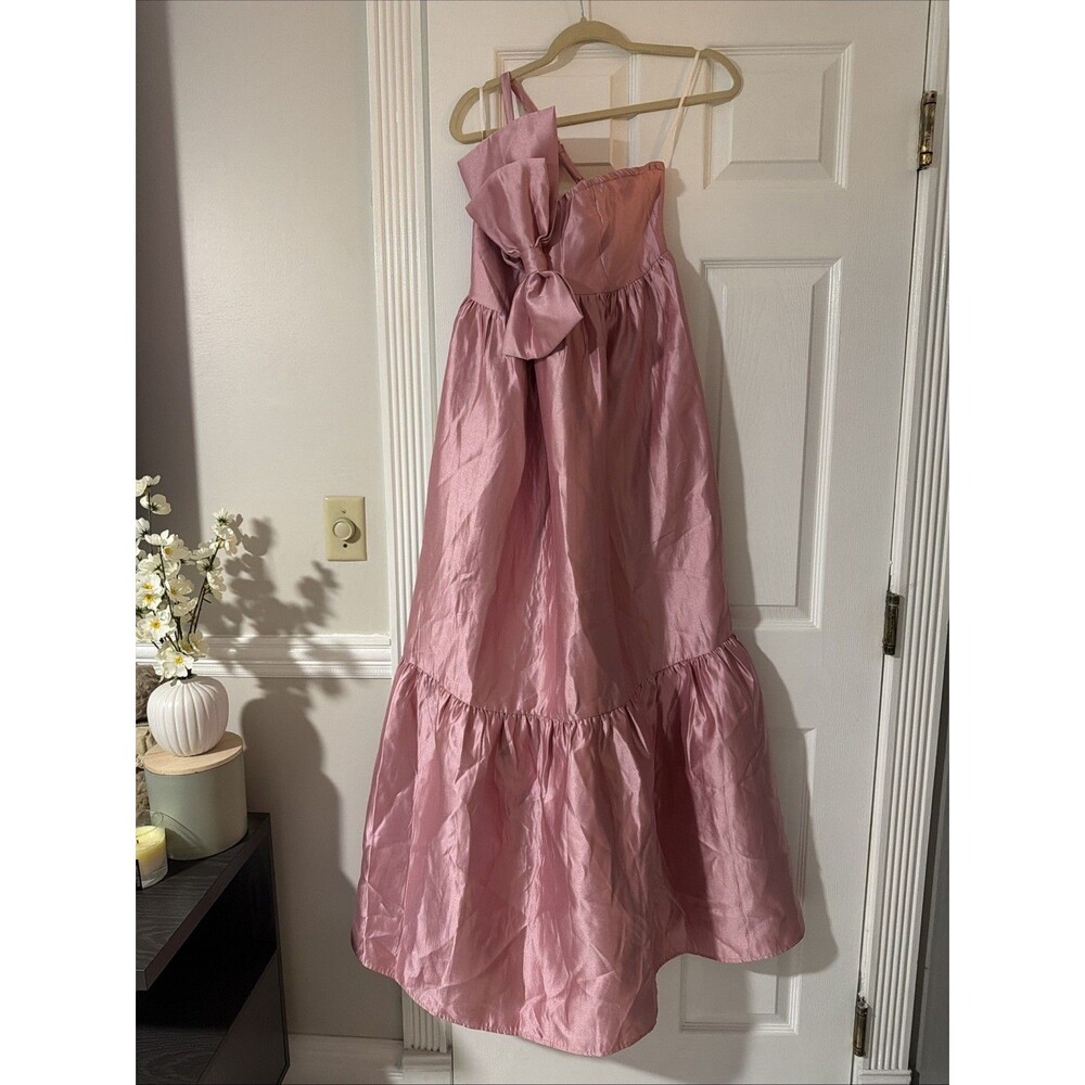 Petal & Pup Betina Bow Front Maxi Dress Rose XL